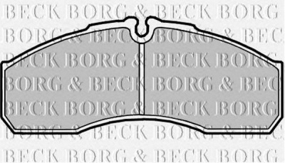 BORG & BECK bbp2181 -  Комплект тормозных колодок, дисковый тормоз